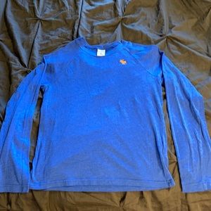 Abercrombie youth xl blue long sleeve Tee